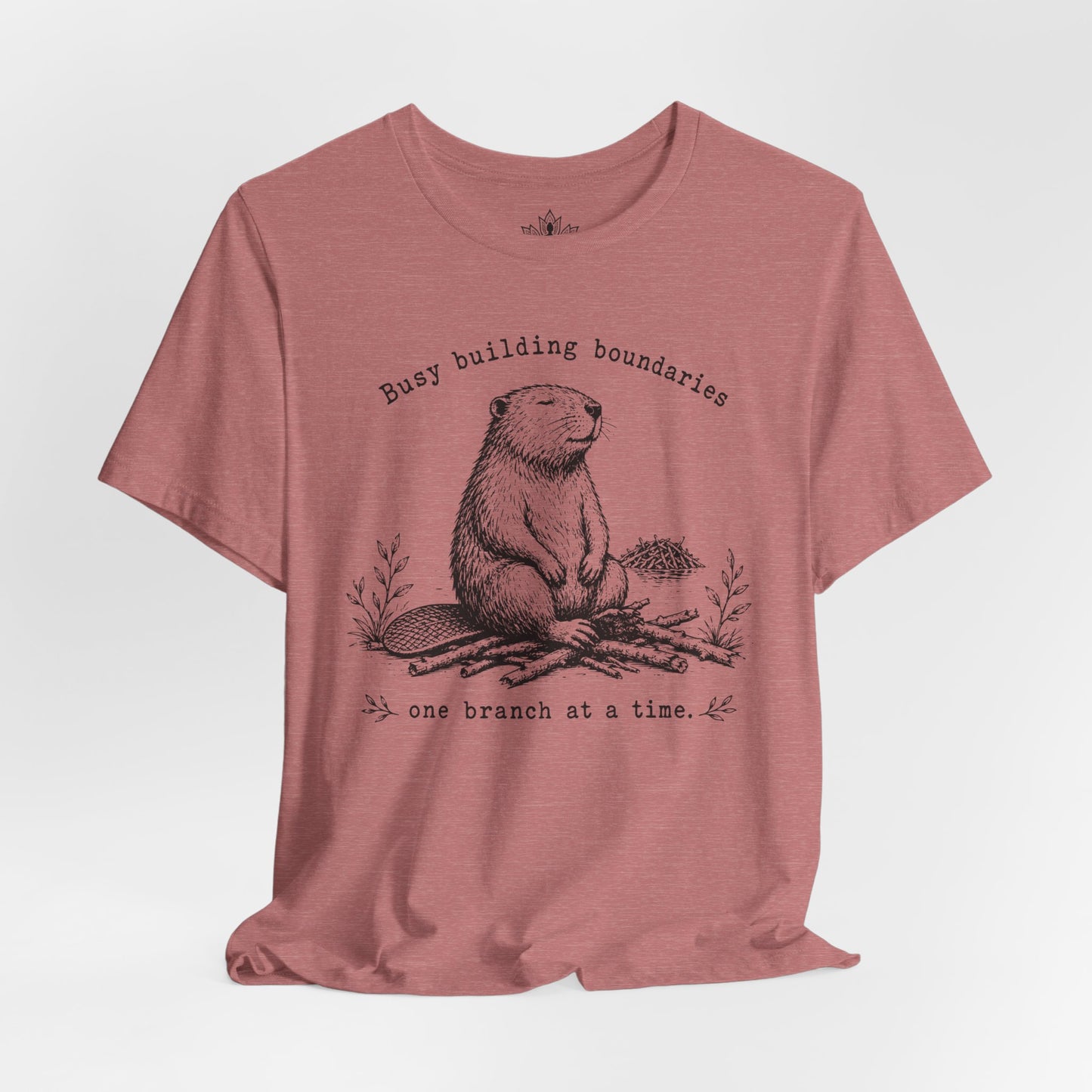Busy Building Boundaries Beaver Tee