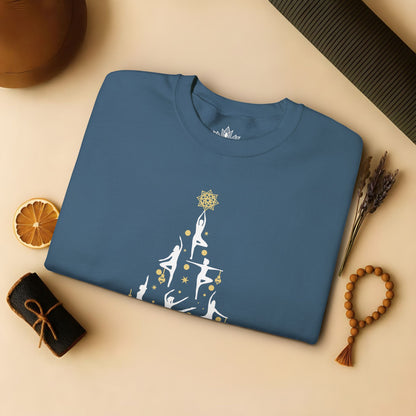 Yoga Poses Christmas Tree Sweatshirt