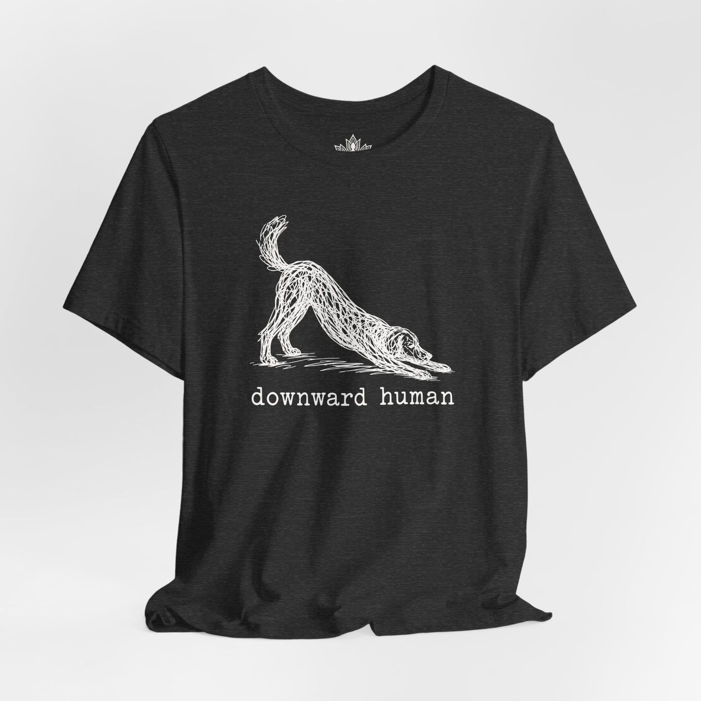 Line Art Downward Human Men Tee