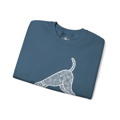 Sweat-shirt Downward Human - Mandala Dog
