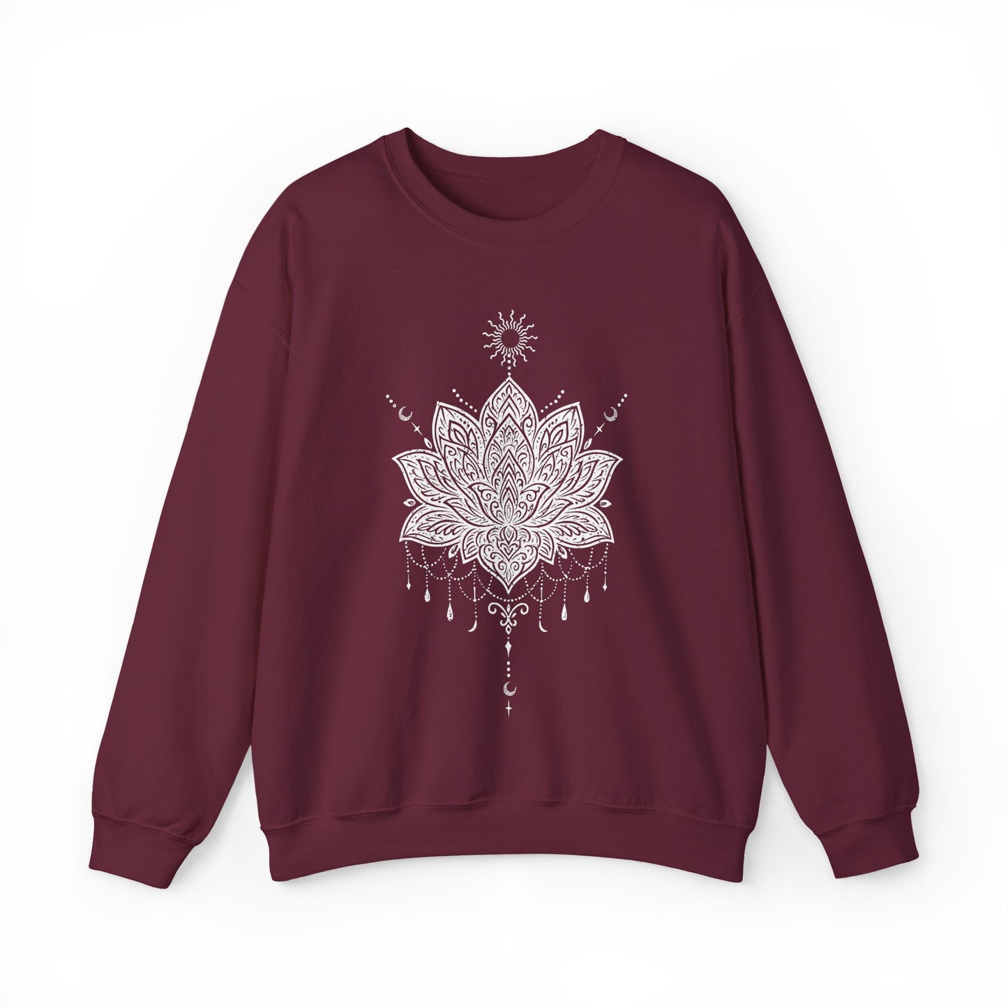 Sacred Lotus Mandala – Mindful Yoga Sweatshirt