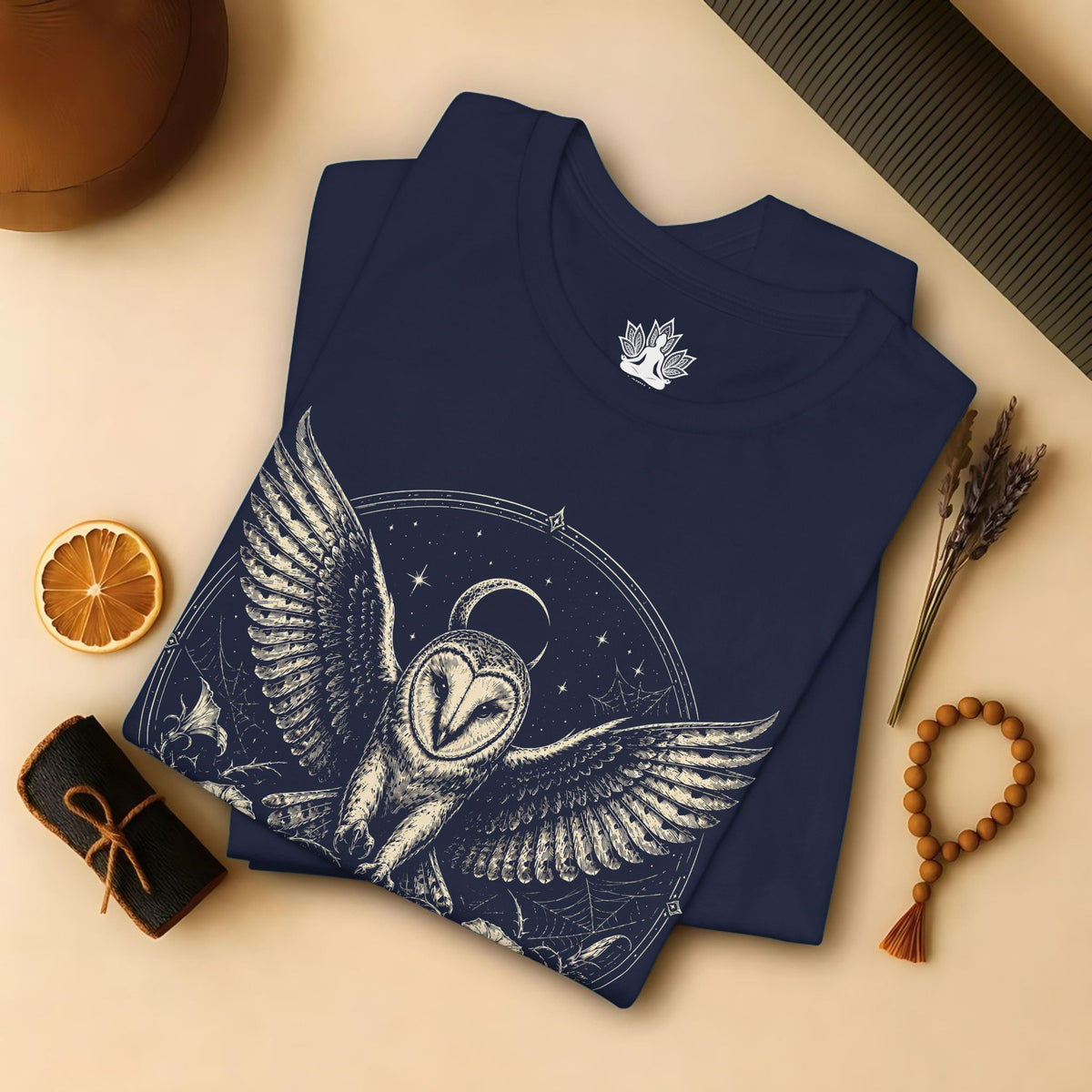 Mandala Owl Halloween Tee