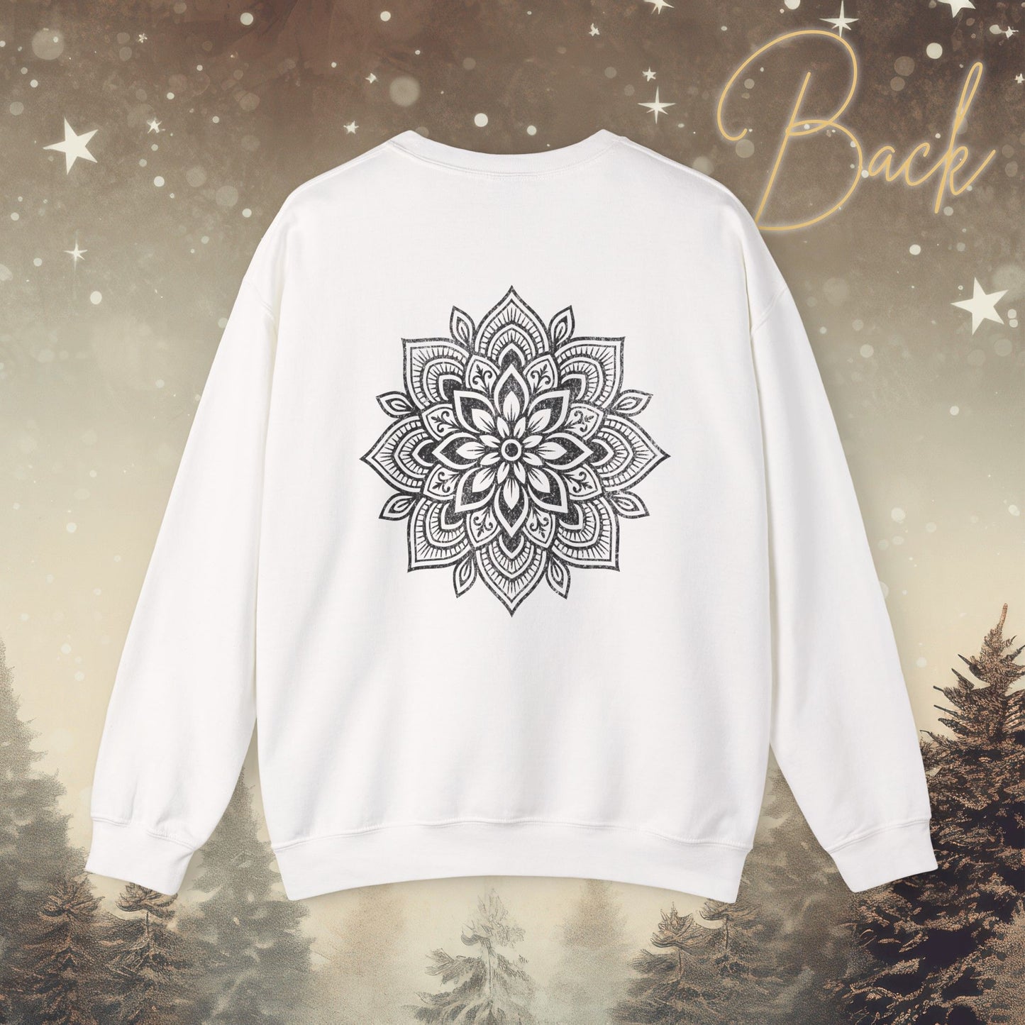 Cozy Breathe Sweatshirt - Mandala Back Print