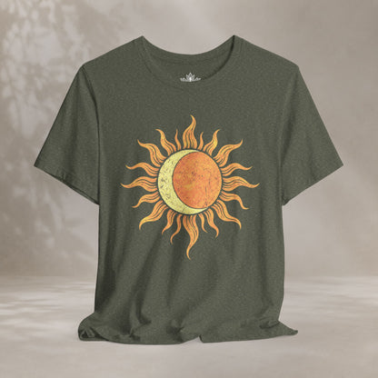 Celestial Balance Sun & Moon Boho Tee