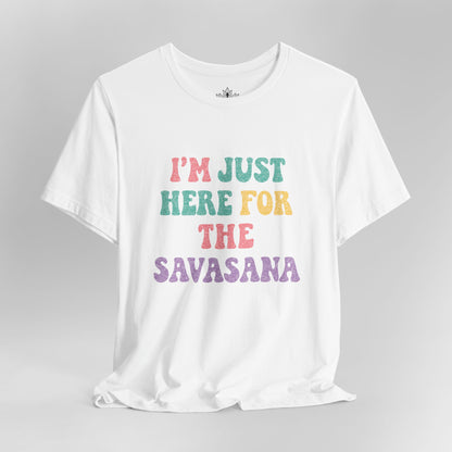 Savasana Only – Funny Yoga Men Tee