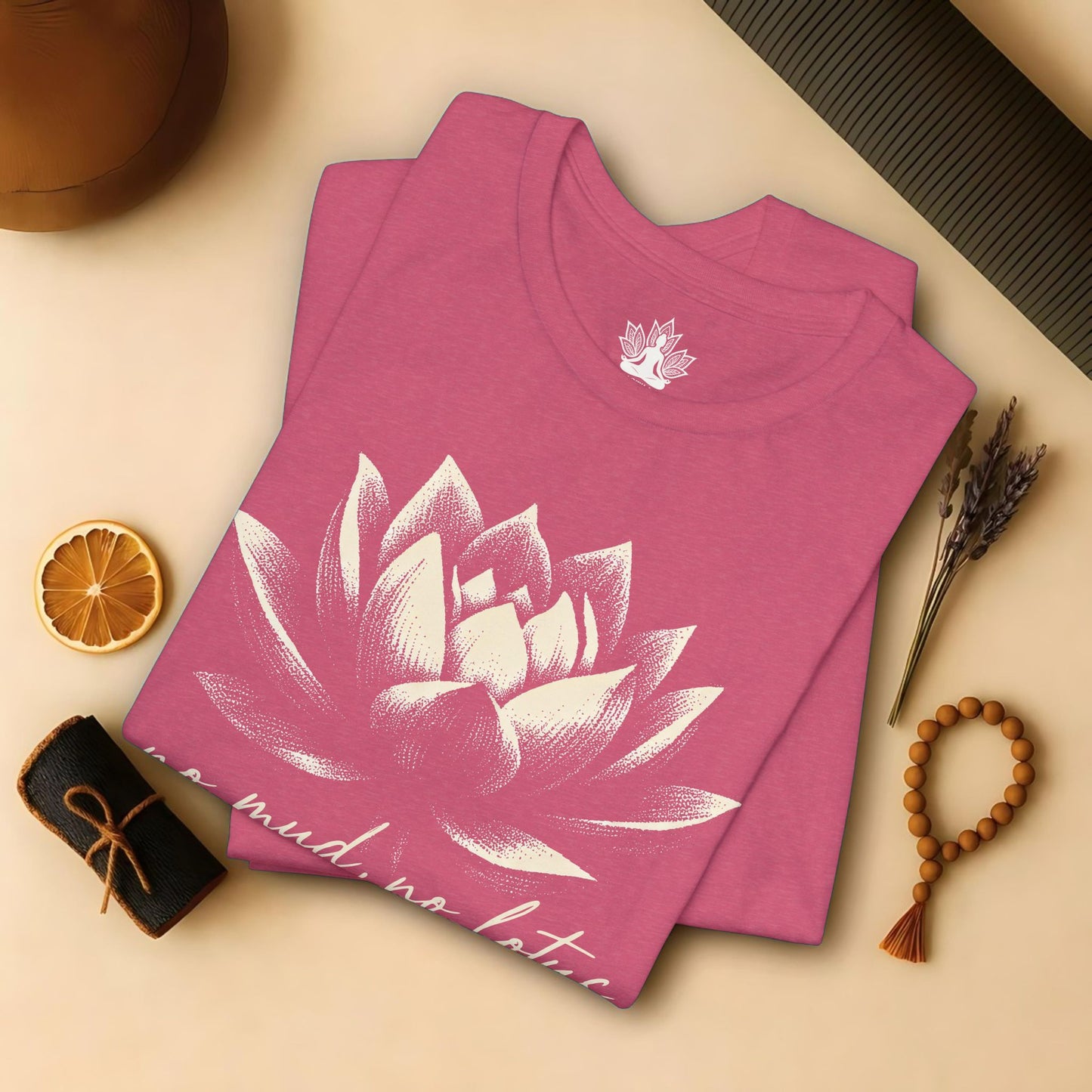 No Mud, No Lotus Shadow Art Tee
