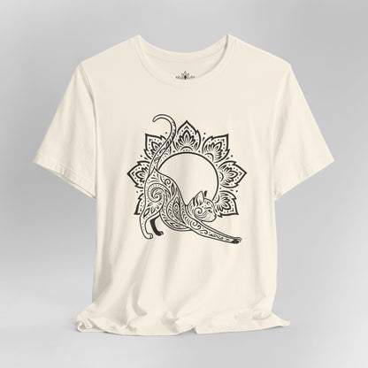 Cat & Mandala - Spiritual Boho Tee