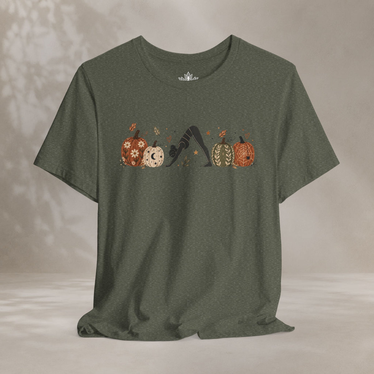 Boho Downward Dog Pumpkin Tee