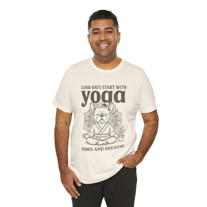 French Bulldog Yoga - Good Vibes Men Tee
