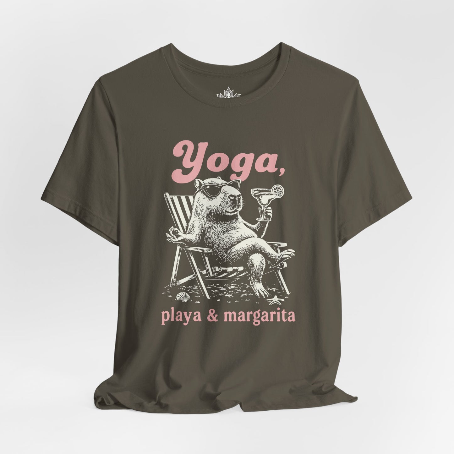Capybara Yoga, Playa & Margarita Tee