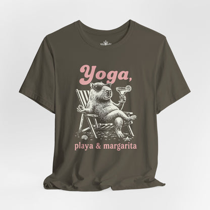 Capybara Yoga, Playa & Margarita Tee