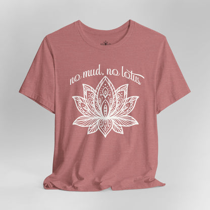 No Mud No Lotus - Mandala Art Yoga Tee