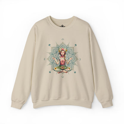 Boho Floral Mandala Sweatshirt