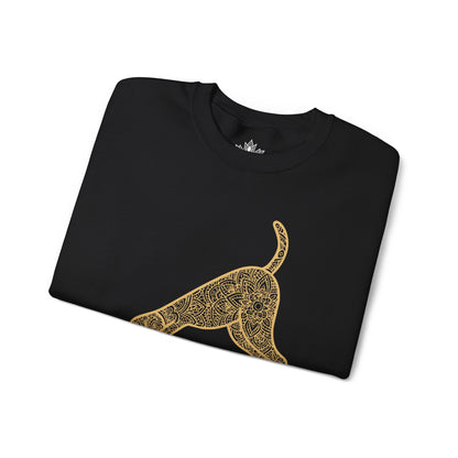 Sweat-shirt Downward Human - Mandala Dog