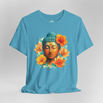Buddha Glow – Floral Meditation Tee