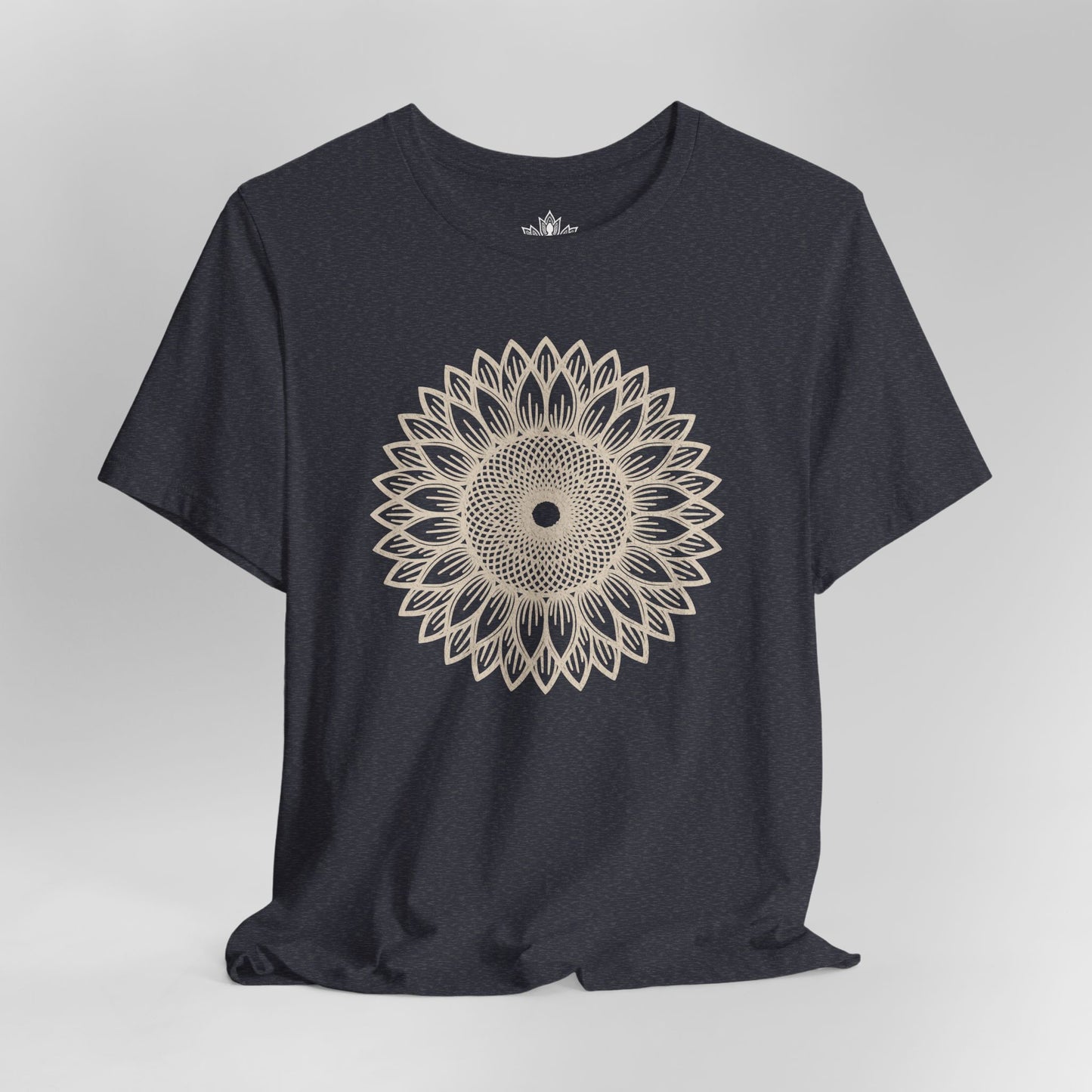 Sunflower Mandala – Geometric Mindful Tee