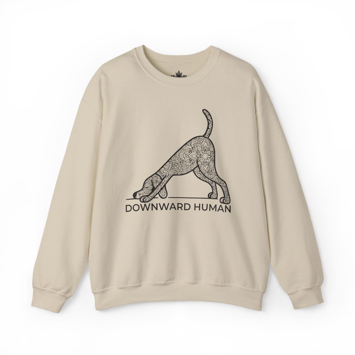 Sweat-shirt Downward Human - Mandala Dog