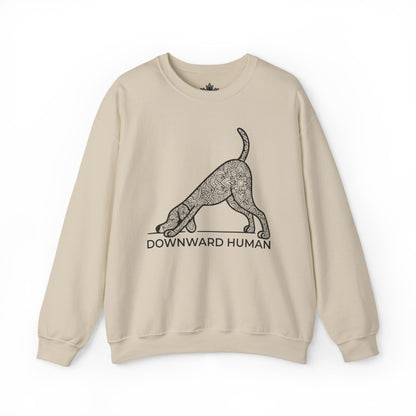 Sweat-shirt Downward Human - Mandala Dog