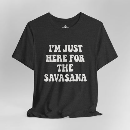 Savasana Only – Funny Yoga Men Tee
