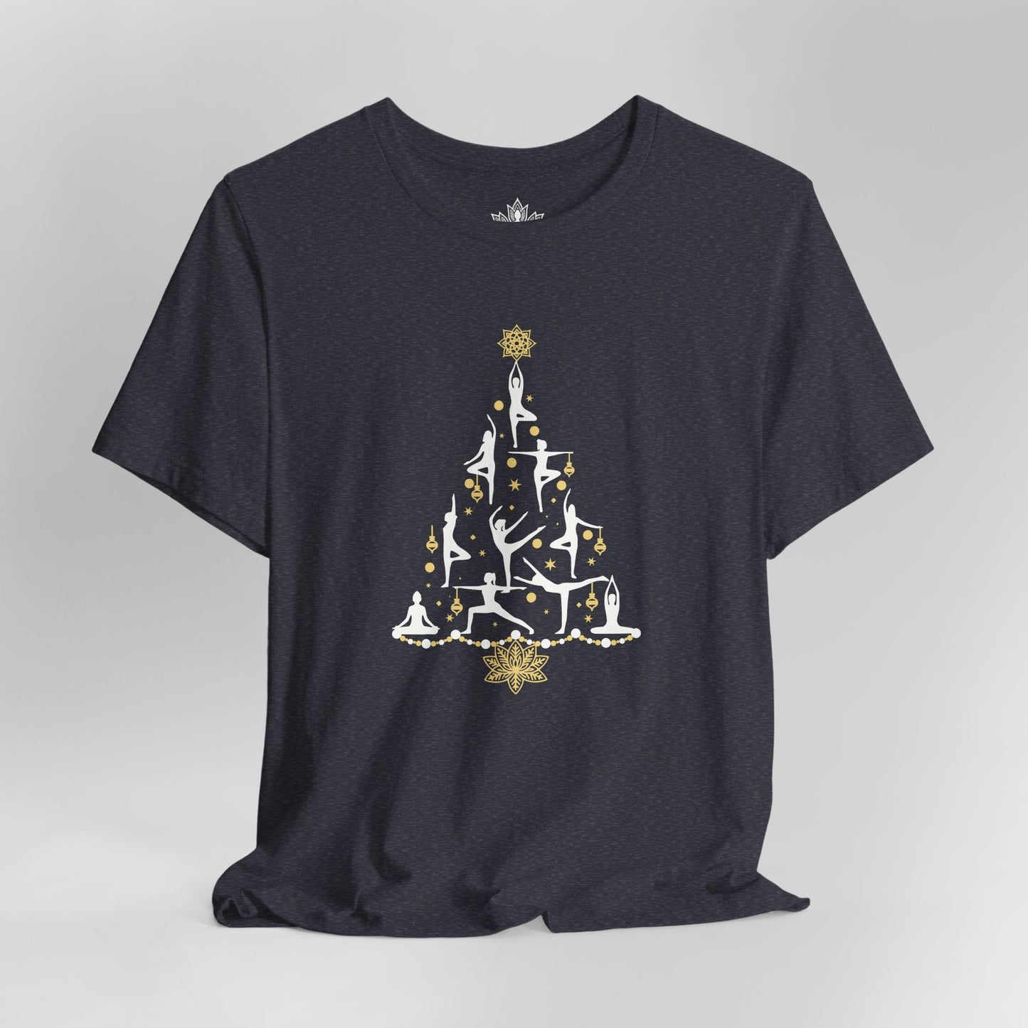 Yoga Poses Christmas Tree – Mindful Holiday Tee