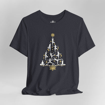 Yoga Poses Christmas Tree – Mindful Holiday Tee