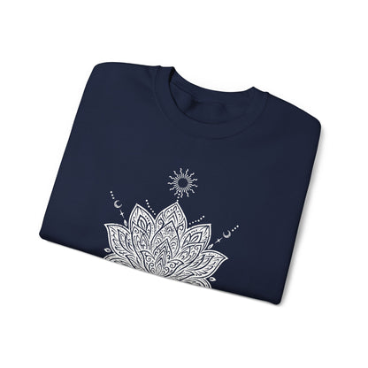 Sacred Lotus Mandala – Mindful Yoga Sweatshirt