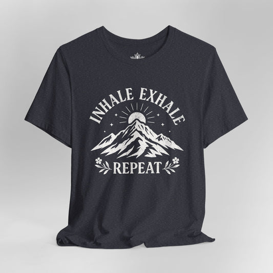 Inhale Exhale Repeat - Mountain Peace Men Tee