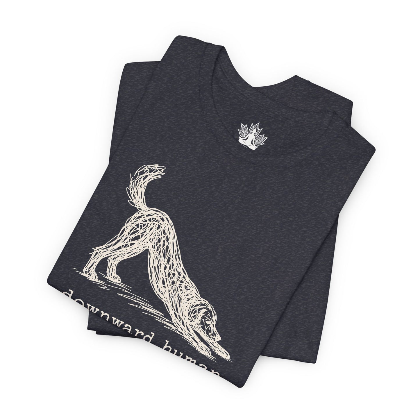 Line Art Downward Human Men Tee