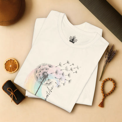 Dandelion Rainbow - Just Breathe Tee