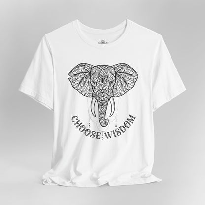 Elephant Mandala Art – Choose Wisdom Tee