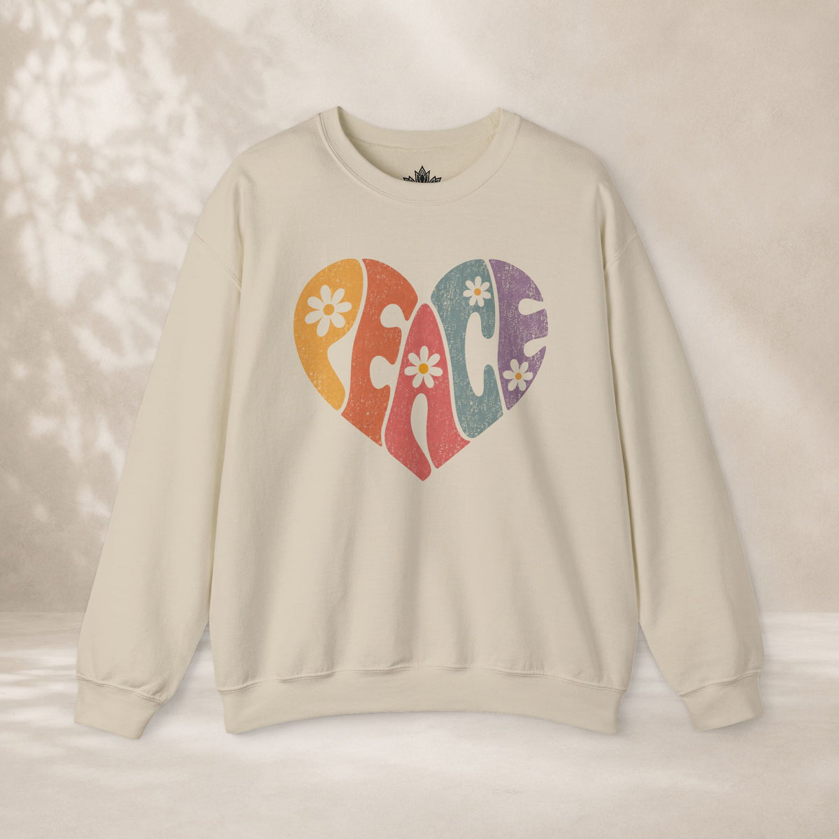 Retro Peace Heart Sweatshirt