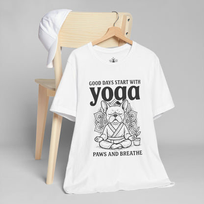 French Bulldog Yoga - Good Vibes Men Tee