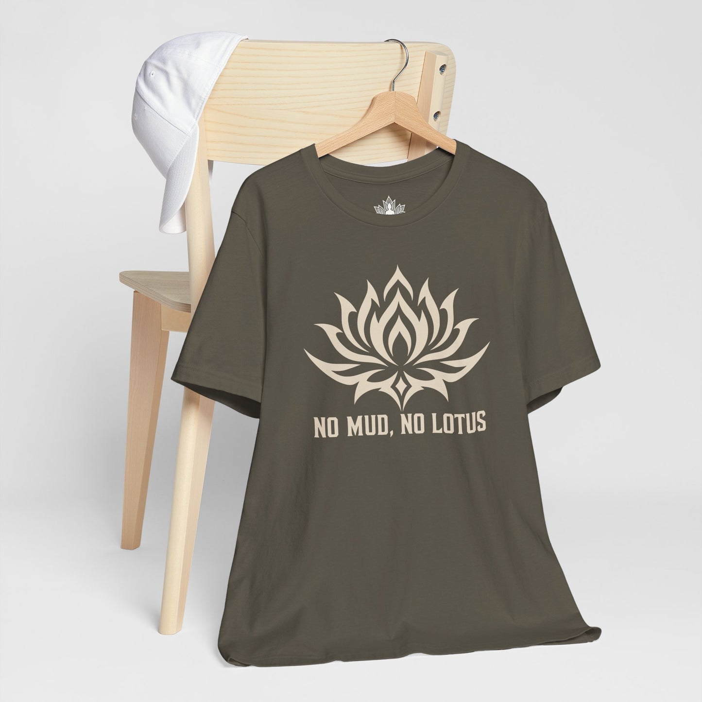No Mud, No Lotus Tribal Art Men Tee