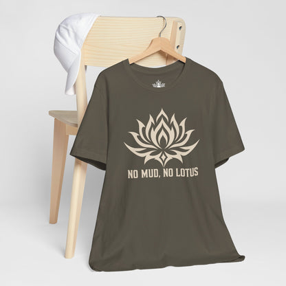 No Mud, No Lotus Tribal Art Men Tee