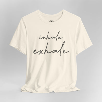 Inhale Exhale Luxe – Minimalist Mindfulness Tee