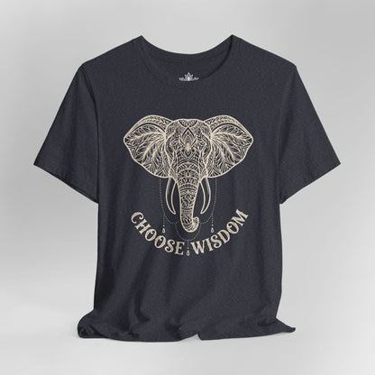 Elephant Mandala Art – Choose Wisdom Tee