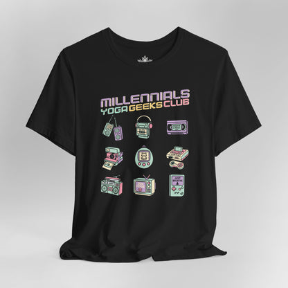 Yoga Geeks – Retro Millennials Tee
