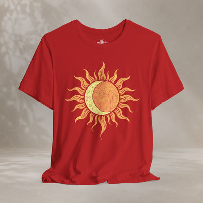 Celestial Balance Sun & Moon Boho Tee