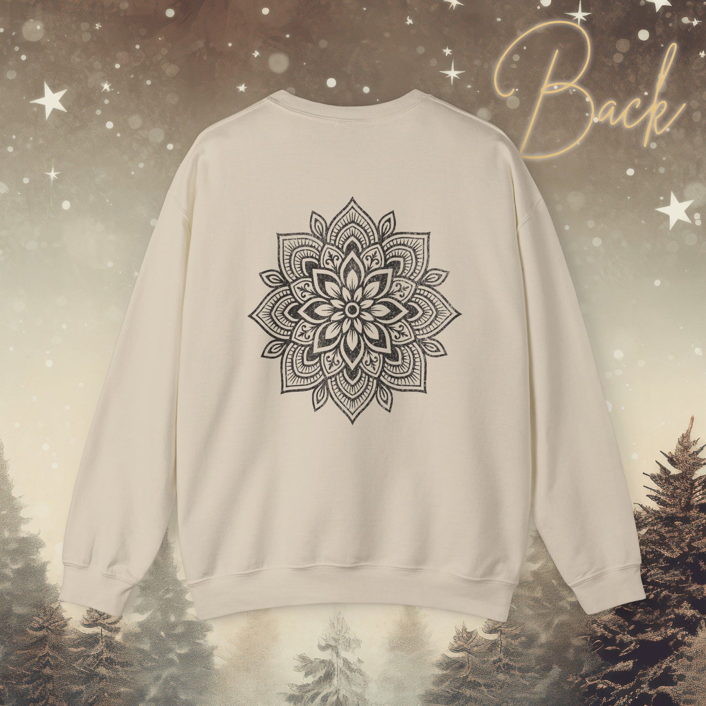 Cozy Breathe Sweatshirt - Mandala Back Print