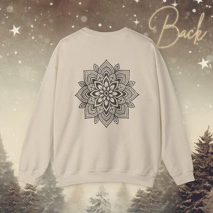 Cozy Breathe Sweatshirt - Mandala Back Print