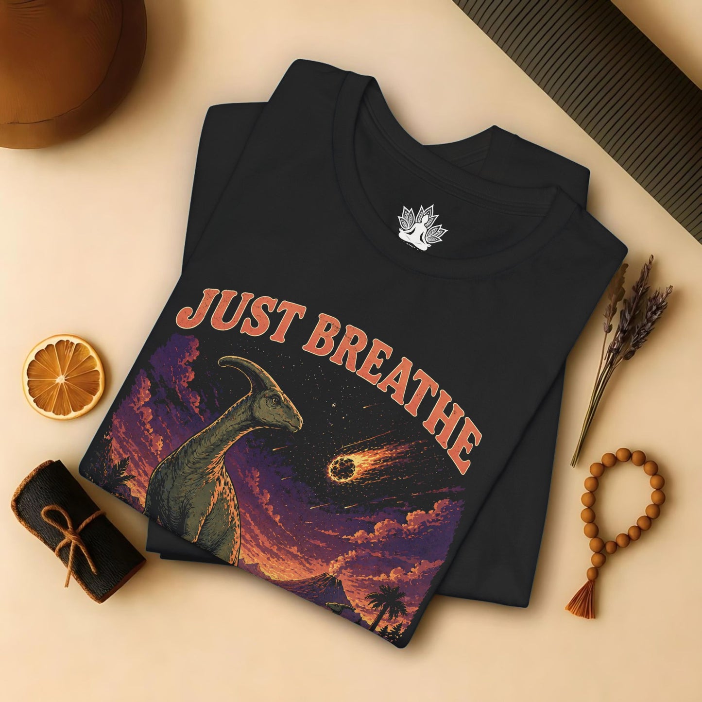 90s Dinosaurs Just Breathe Tee