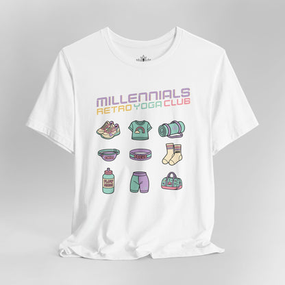 Millennials Club – Retro Yoga Essentials Tee