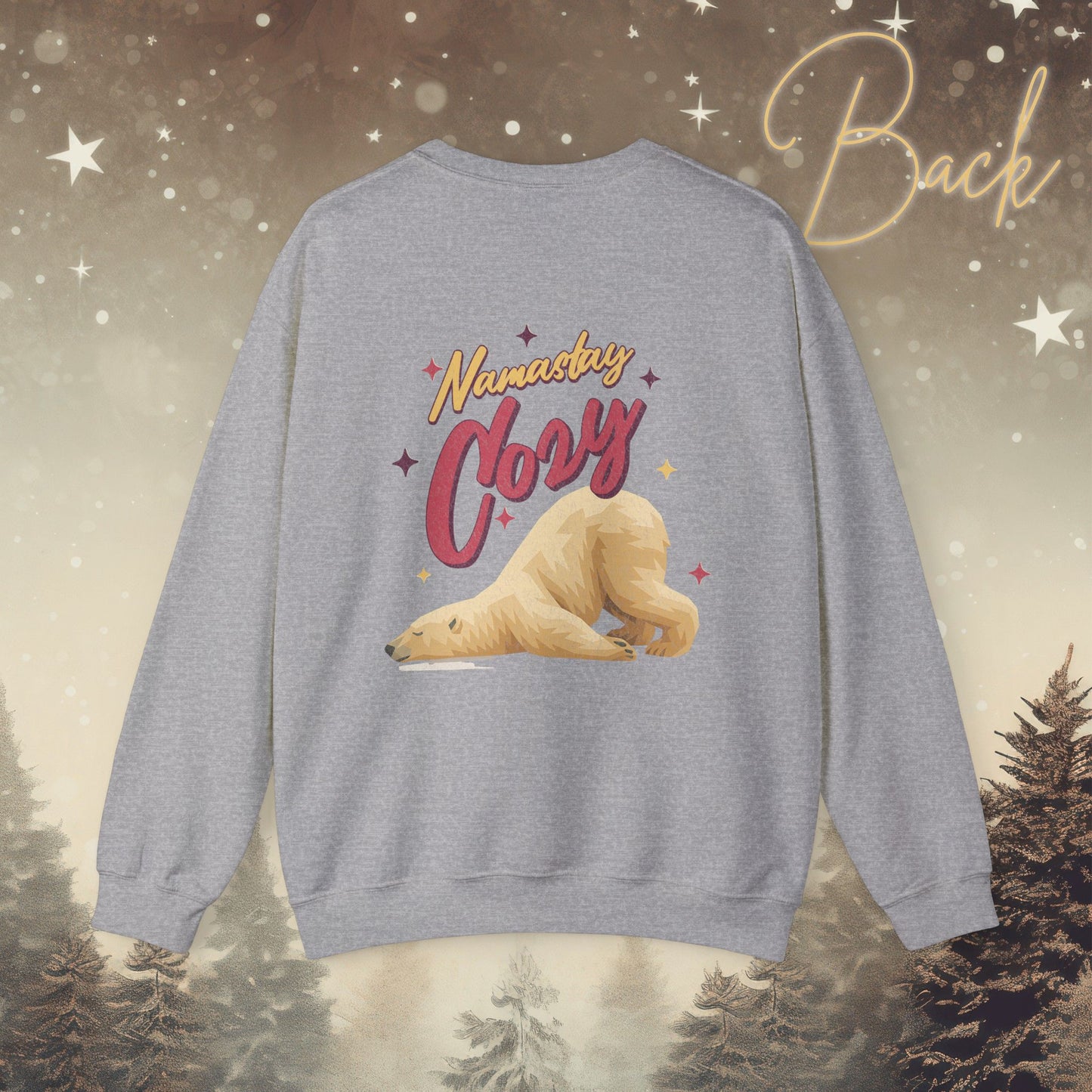 Namastay Cozy - Vintage Polar Bear Sweatshirt