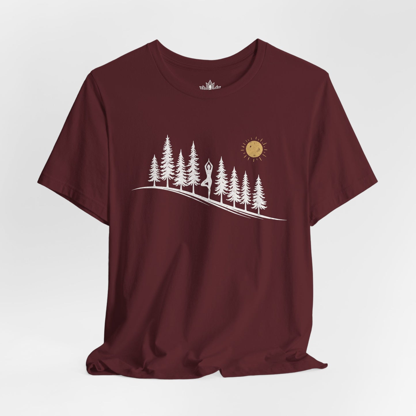 Forest Tree Pose Yoga – Balance in Nature Tee
