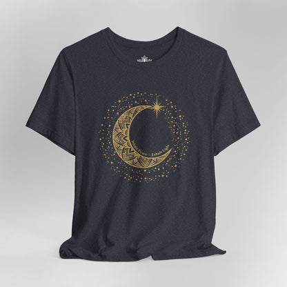 Inhale Peace Exhale Light - Mandala Moon Tee