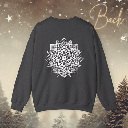 Cozy Breathe Sweatshirt - Mandala Back Print