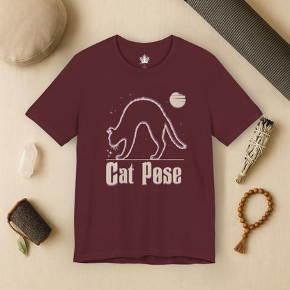 Cat Pose – Cosmic Stretch Tee
