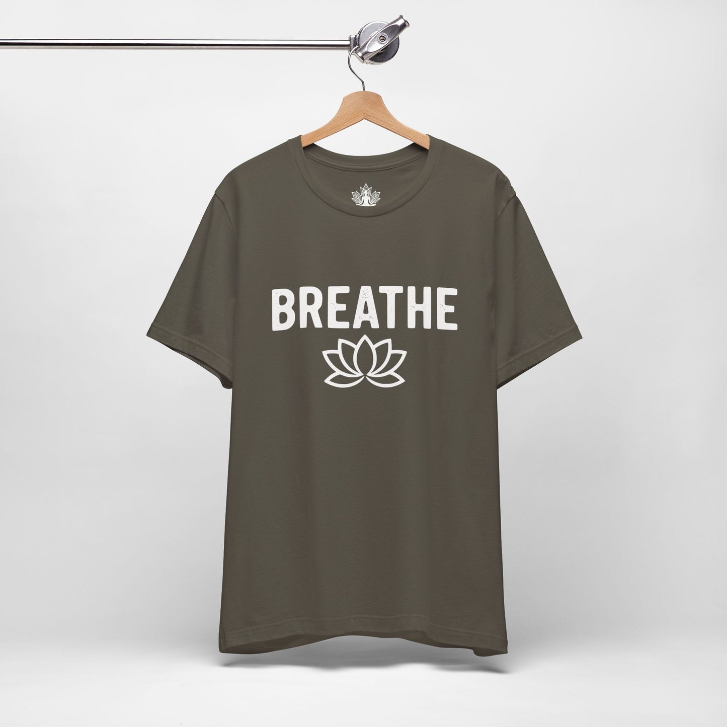 Breathe Lotus – Minimalist Yoga Class Men Tee