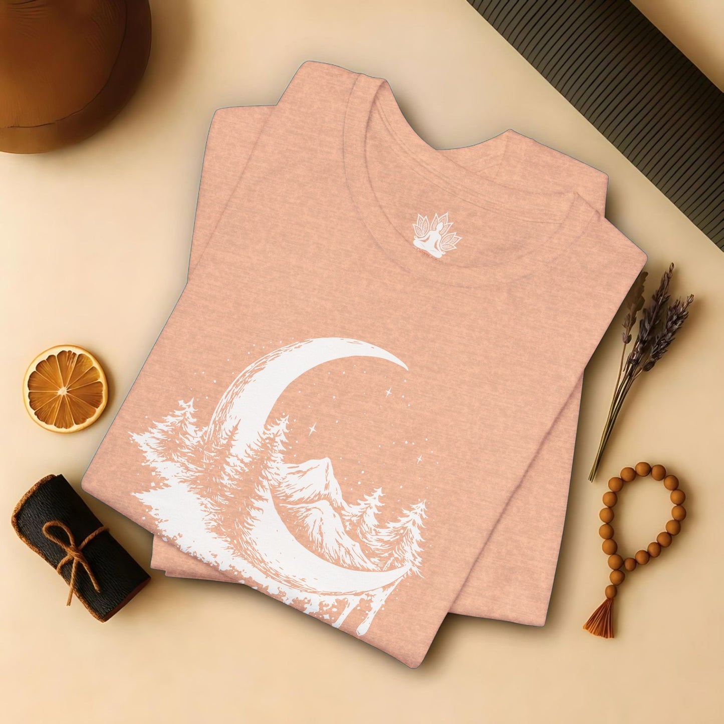 Soften Moon Mountain - Peaceful Meditation Tee