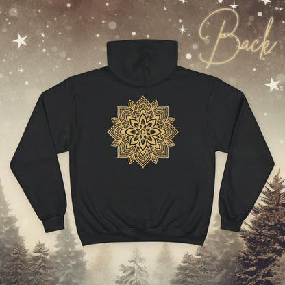 Cozy Champion Breathe Hoodie – Mandala Back